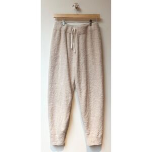 Cupcakes and Cashmere Womens Sz M Faux Fur Fleece Jogger Pants Cozy Lounge